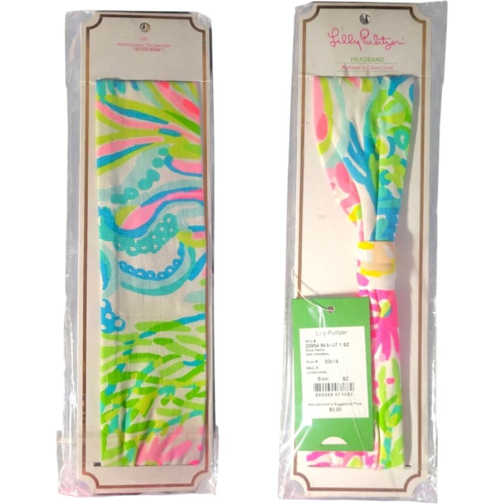 Lilly Pulitzer Lovers Coral Headband NWT